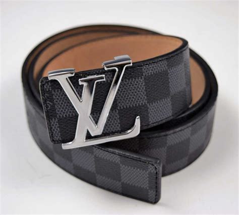 louis vuitton belt black checkered